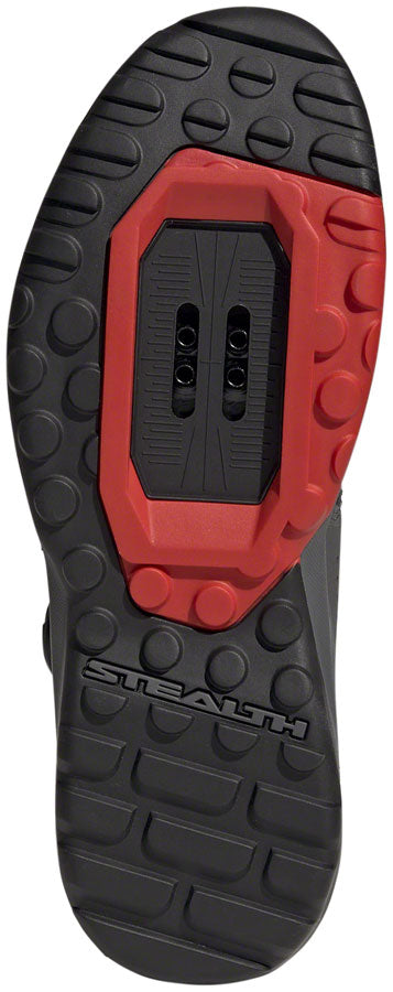 Zapatillas de ciclismo Five Ten Trailcross Pro Mountain sin clip para mujer, gris/negro/rojo, talla 7.5
