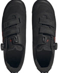 Zapatillas de montaña Five Ten Kestrel BOA Clipless para hombre, color negro/gris seis/gris cuatro 10