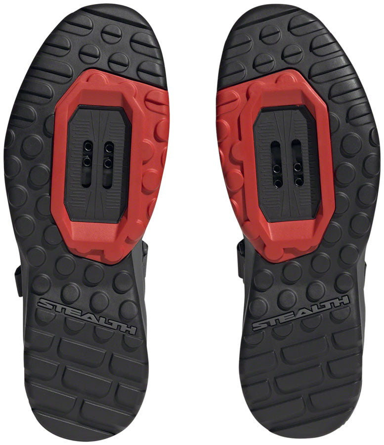 Zapatillas de trailcross de montaña Five Ten para hombre, color negro/gris tres/rojo, talla 9.5