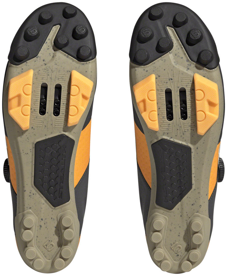 Zapatillas de montaña Five Ten Kestrel BOA Clipless para hombre, color negro/blanco/naranja impacto, talla 11.5