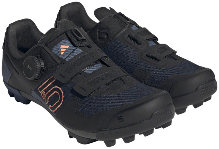 Zapatillas de ciclismo de montaña Five Ten Kestrel BOA para mujer, color Legend Ink/Core BLK/Coral Fusion 9