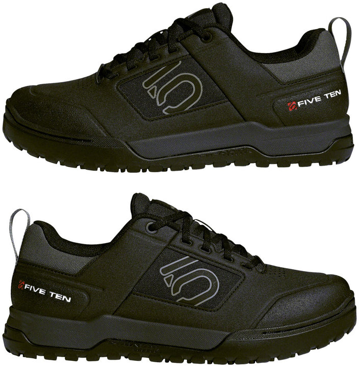 Zapatos planos Five Ten Impact Pro para hombre, color negro/gris tres/gris seis, talla 10.5