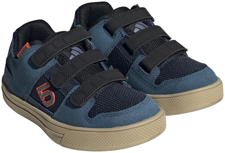 Five Ten Freerider Kids VCS Flat Shoes - Youth Legend Ink/Wonder Steel/Impact Orange 13.5K