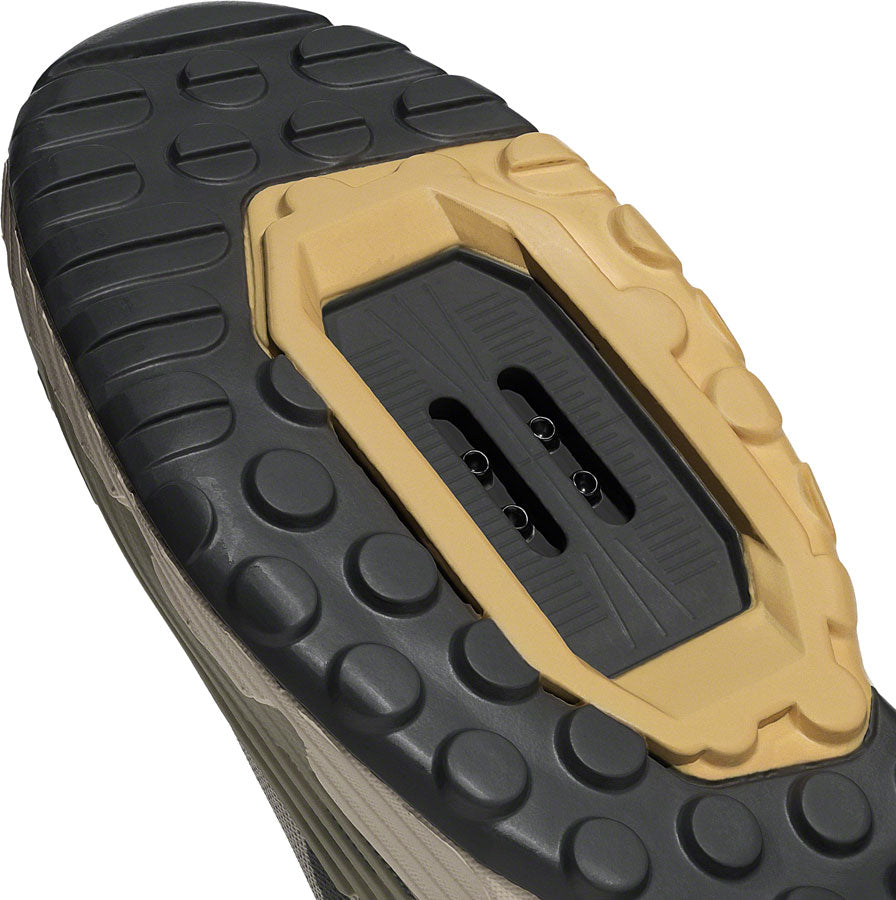 Zapatillas de trailcross de montaña Five Ten para hombre, gris masilla/carbono/blanco maravilla, talla 8.5