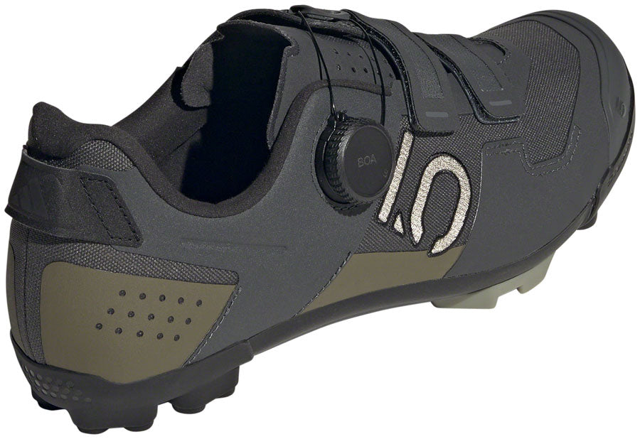 Zapatillas de montaña Five Ten Kestrel BOA Clipless para hombre: Gris Seis/Plata Guijarro/Oliva Strata 7.5