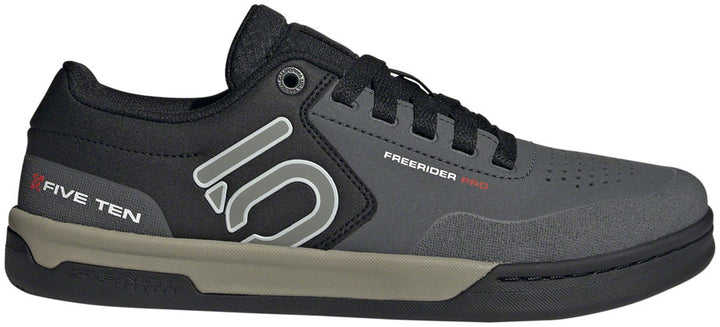 Zapatillas planas Five Ten Freerider Pro para hombre, color gris seis/plata guijarro/negro núcleo 9