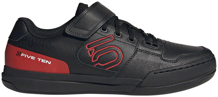 Zapatillas de ciclismo Five Ten Hellcat Mountain sin clip para hombre, color negro/rojo/blanco FTWR 7