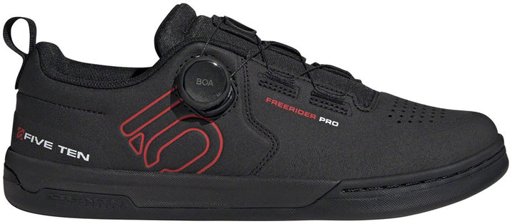 Zapatillas planas Five Ten Freerider Pro BOA para hombre, color negro/rojo/blanco FTWR 14