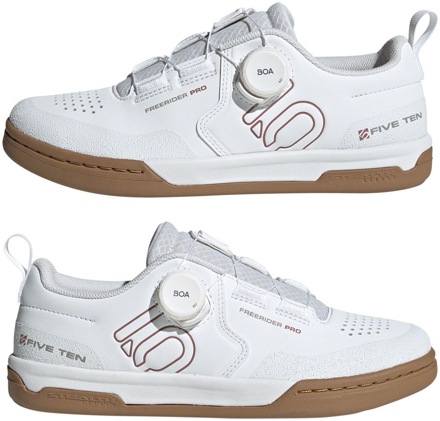 Five Ten Freerider Pro BOA Flat Shoes - Womens  FTWR White/Warm Clay/Gray Three 7.5
