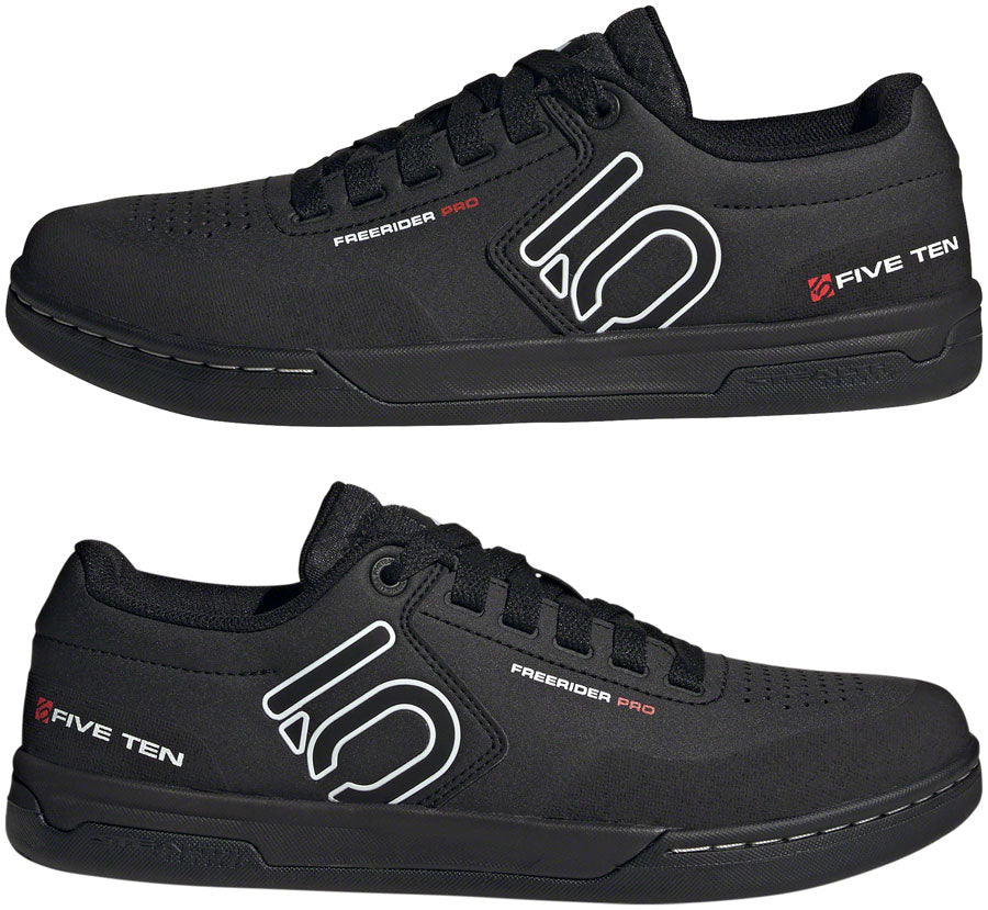 Zapatillas planas Five Ten Freerider Pro para hombre, color negro/blanco FTWR/blanco FTWR 6