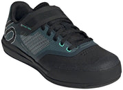 Zapatillas de ciclismo de montaña Five Ten Hellcat Pro Clipless para mujer, color negro/blanco cristal/gris sólido DGH 7