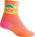 Calcetines clásicos SockGuy Trippin - Naranja, 7,6 cm, talla pequeña/mediana