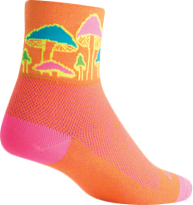 Calcetines clásicos SockGuy Trippin - Naranja, 7,6 cm, talla grande/extra grande