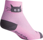 Calcetines clásicos Whiskers de SockGuy - Rosa de 5 cm para mujer, talla pequeña/mediana