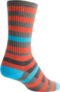 Calcetines SockGuy Crew Metro - 15 cm, naranja/gris, talla pequeña/mediana