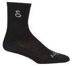 Calcetines altos de lana SockGuy - 15 cm, negros, talla L/XL