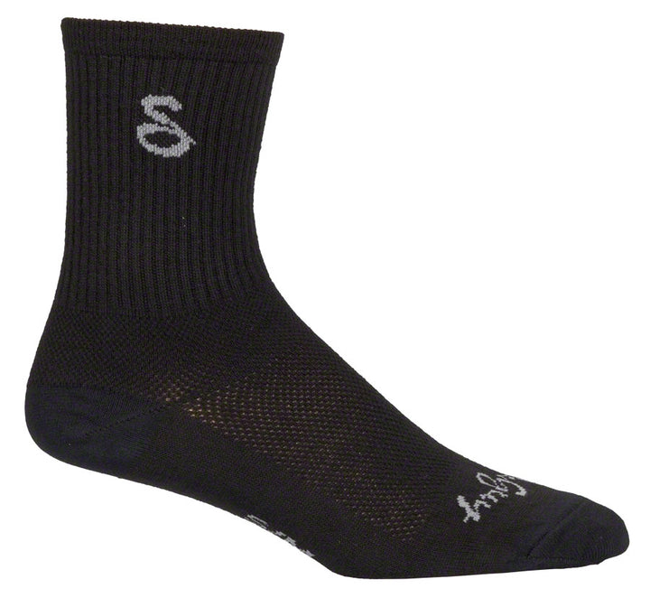 Calcetines altos de lana SockGuy - 15 cm, negros, talla L/XL