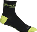 SockGuy Classic Beer: 30 calcetines - 3" Negro Talla pequeña/mediana