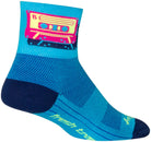 Calcetines clásicos de cinta mixta SockGuy - 7,6 cm, azul/rosa, talla pequeña/mediana