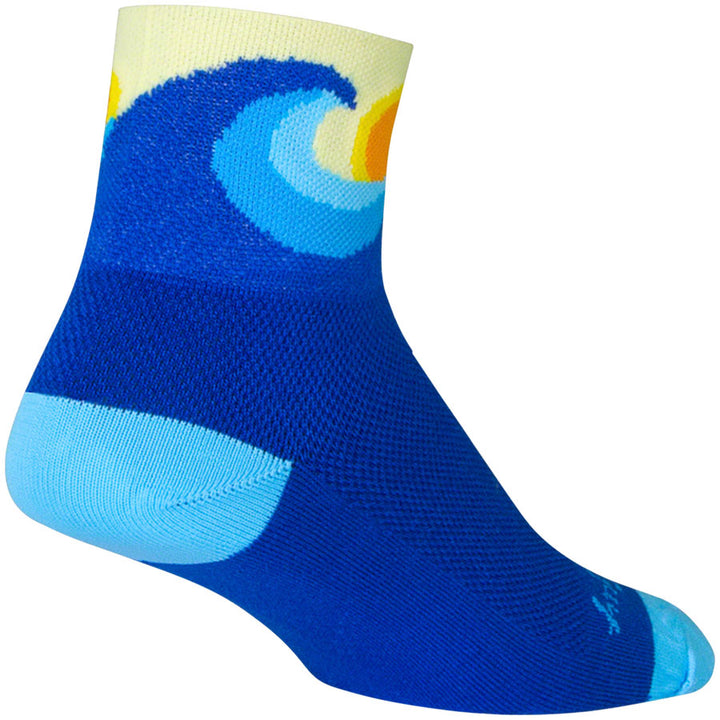 Calcetines clásicos Swell de SockGuy - 7,6 cm, azul, talla pequeña/mediana