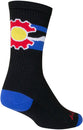 Calcetines SockGuy Crew Cogorado - 15 cm, negros, talla pequeña/mediana
