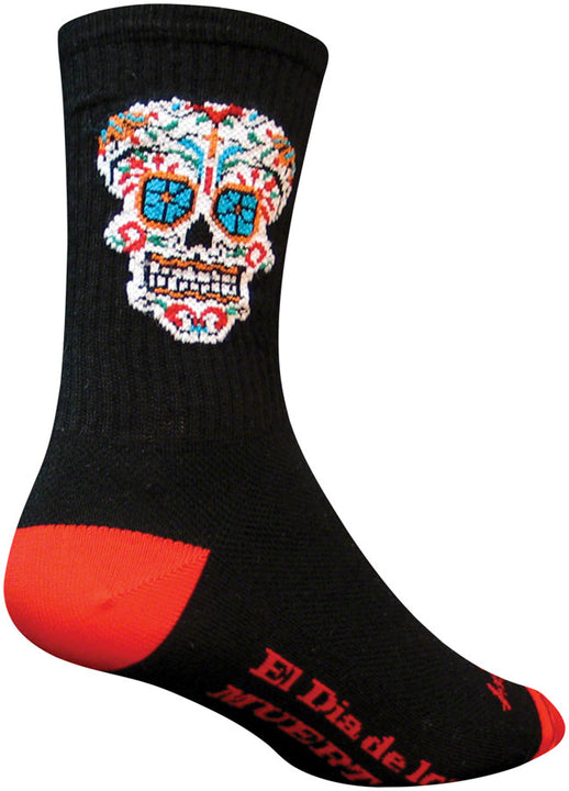 Calcetines SockGuy Crew El Día - 6" Negros Talla Grande/Extra Grande