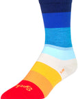 SockGuy Crew 70s Socks - 6" Blue Small/Medium
