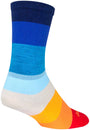 Calcetines SockGuy Crew de los años 70 - 15 cm, azul, talla pequeña/mediana
