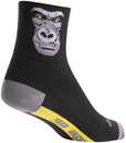Calcetines clásicos Silverback de SockGuy - 7,6 cm, negro/gris, talla L/XL