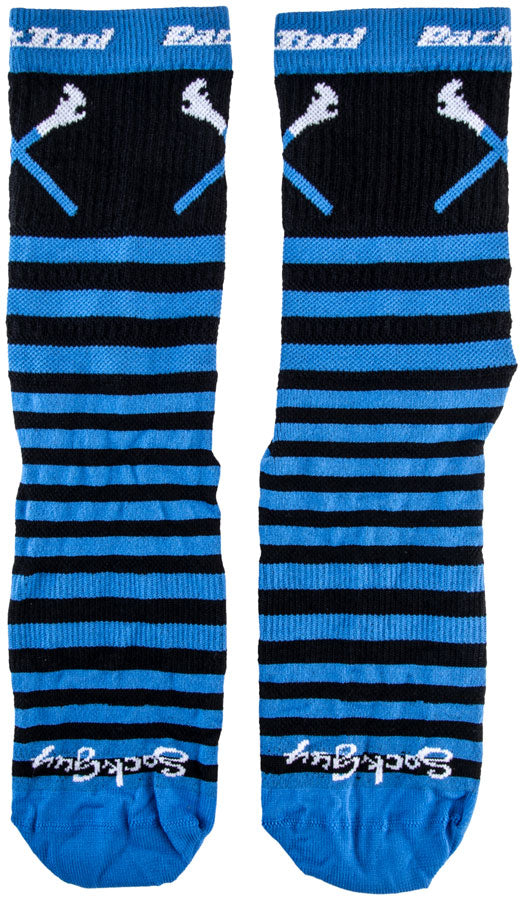 Calcetines de ciclismo Park Tool SOX-6 - Negro/Azul (tallas L/XL)