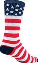 Calcetines SockGuy Crew con la bandera de EE. UU. - 15 cm, rojo/blanco/azul, talla pequeña/mediana
