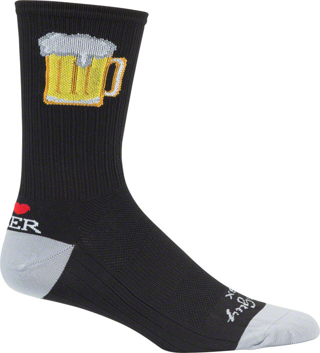 Calcetines altos SockGuy SGX - 15 cm, negros, talla L/XL