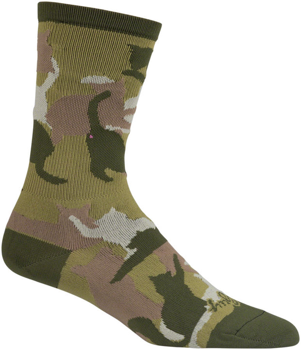 Calcetines SockGuy Crew Catmo - 5" Verdes Talla L/XL