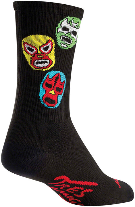 Calcetines SockGuy SGX Three Amigos - 15 cm, negros, talla pequeña/mediana