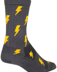 SockGuy SGX Lit Socks - 6" Gray Large/X-Large