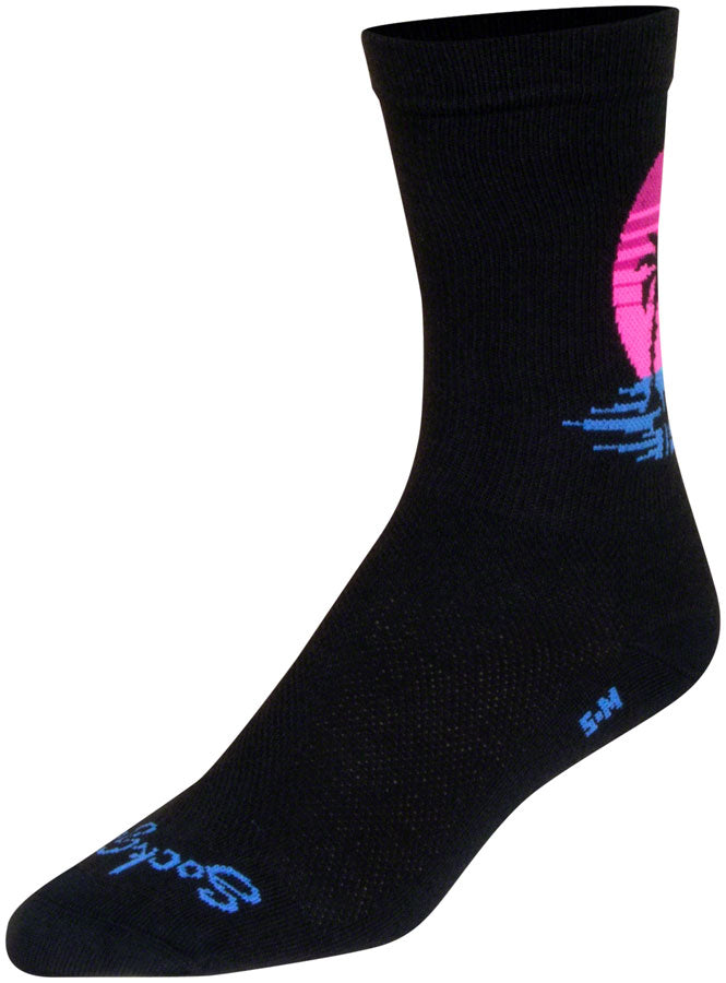 Calcetines deportivos Sunset de SockGuy - 15 cm (grande/extragrande)