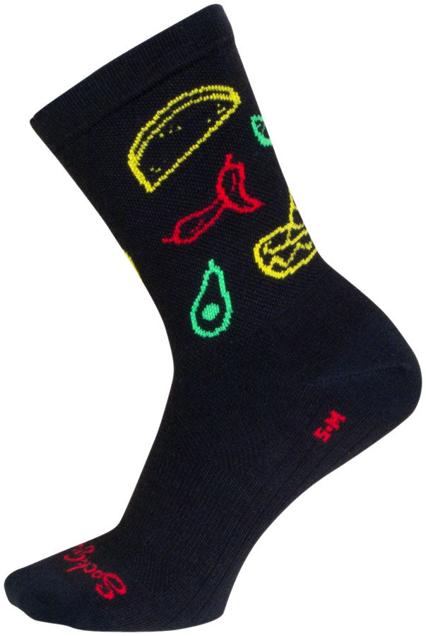 Calcetines deportivos Taco Life de SockGuy - 15 cm (grande/extragrande)