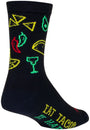 Calcetines deportivos Taco Life de SockGuy - Talla pequeña/mediana (6")