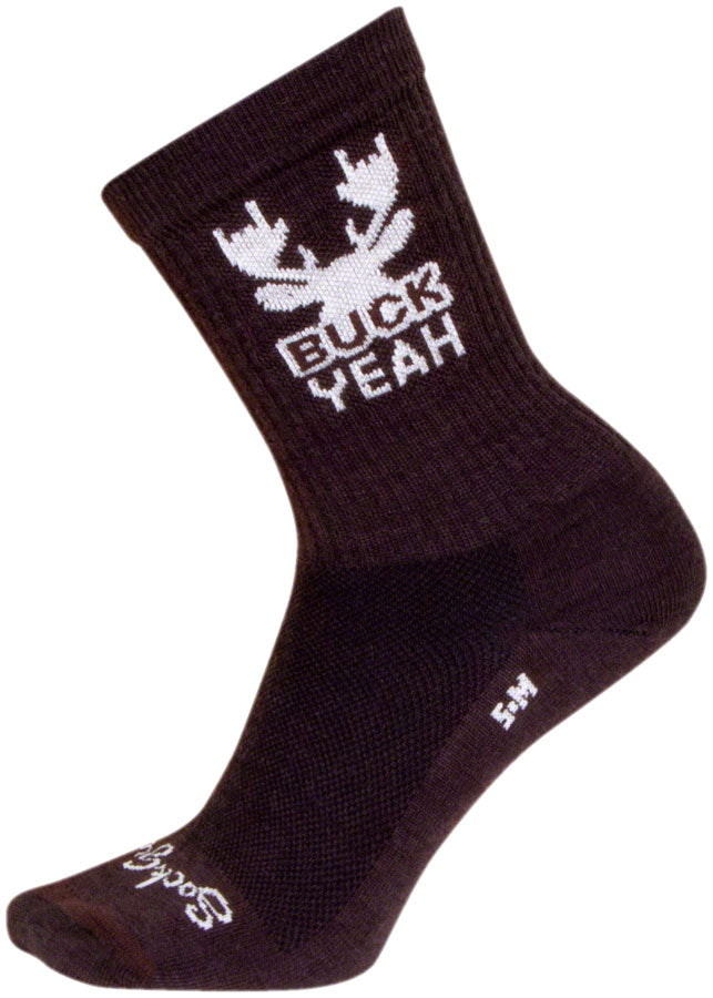 SockGuy Buck Yeah Wool Socks - 6&quot; Small/Medium