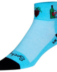 SockGuy Classic Wine Down Socks - 2" Blue Small/Medium