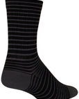 SockGuy SGX Black Stripes Socks - 6" Black Large/X-Large