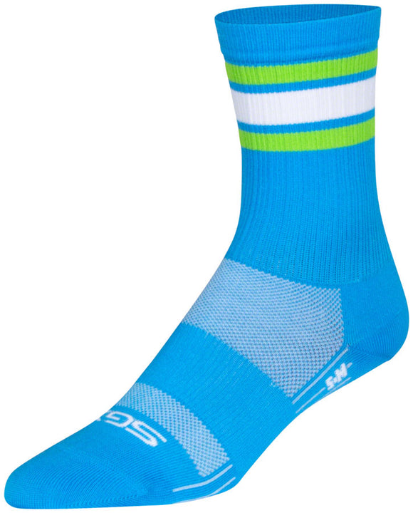 Calcetines retro SockGuy SGX - 15 cm, azul, talla pequeña/mediana