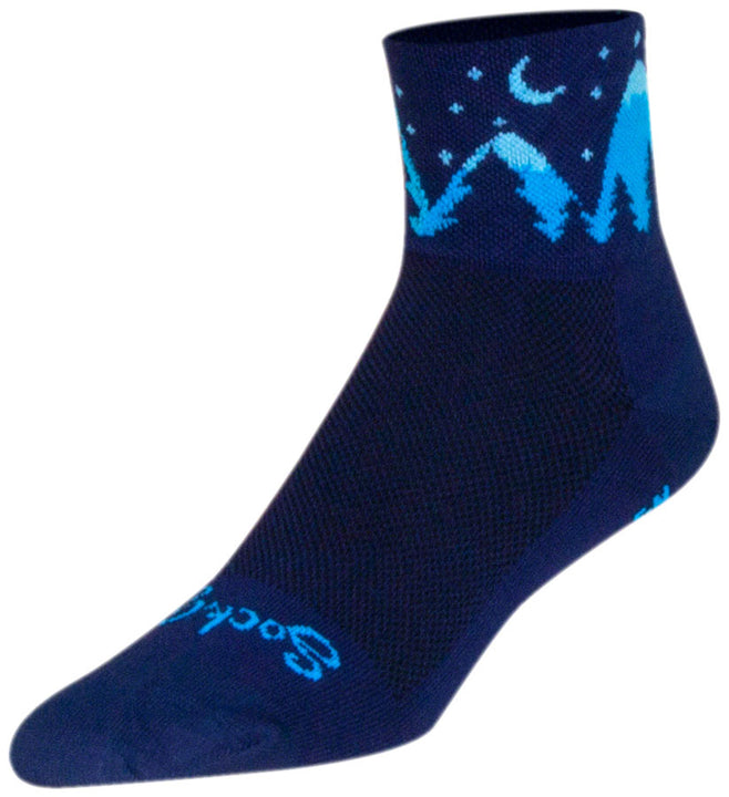 Calcetines clásicos de medianoche SockGuy - Negros, 7,6 cm, talla pequeña/mediana