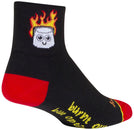 Calcetines clásicos SockGuy Burnt Out - Talla pequeña/mediana (7,6 cm)