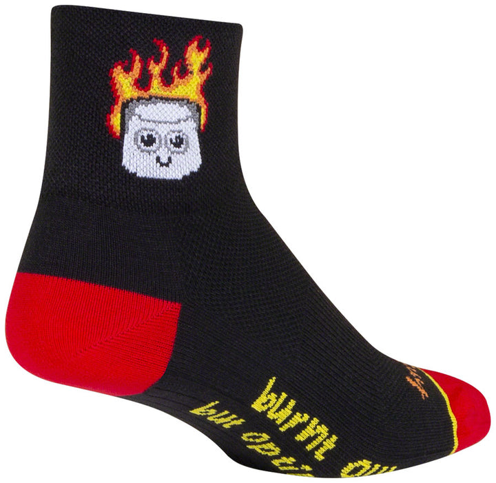 Calcetines clásicos SockGuy Burnt Out - Talla pequeña/mediana (7,6 cm)