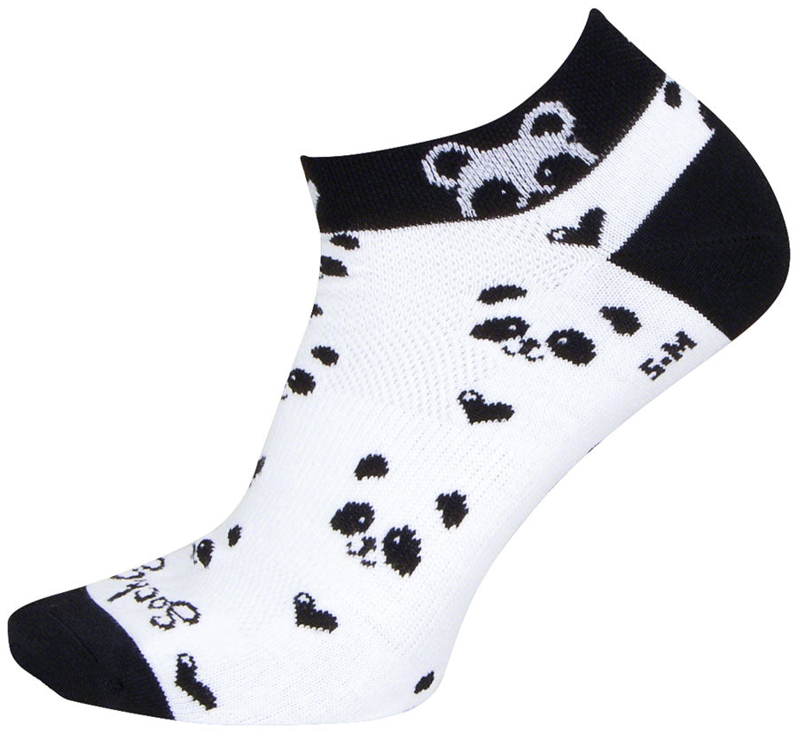 Calcetines bajos clásicos de panda SockGuy - 2,5 cm (mujeres, talla pequeña/mediana)