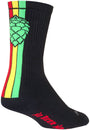 Calcetines SockGuy Crew Hoppyness - 15 cm, negros, talla grande/extra grande