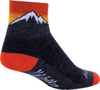 Calcetines de lana para excursionistas SockGuy - 7,6 cm, negros, talla pequeña/mediana