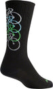 Calcetines de lana apilados SockGuy - 15 cm, negros, talla pequeña/mediana