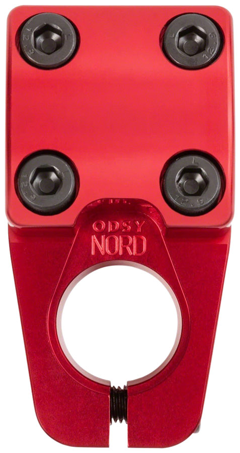 Potencia Odyssey Nord BMX - Carga superior, anodizada en rojo